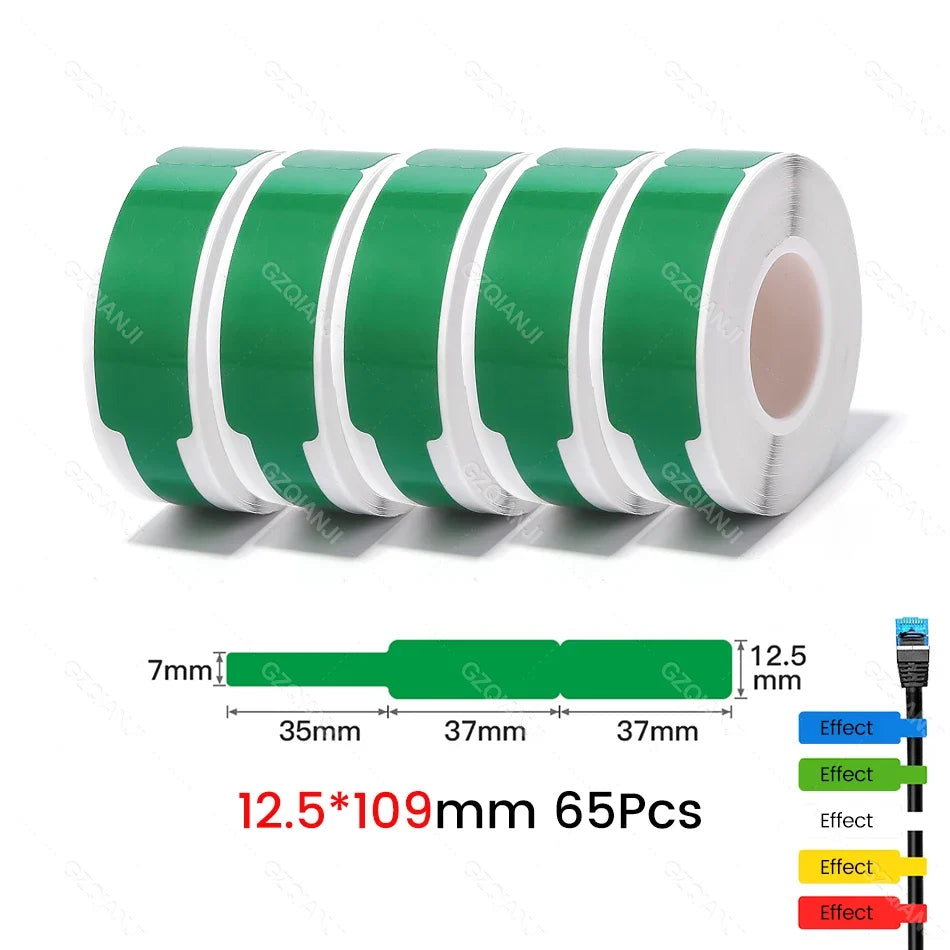 Niimbot Thermal Cable Label Stickers – Waterproof Self-Adhesive Tags