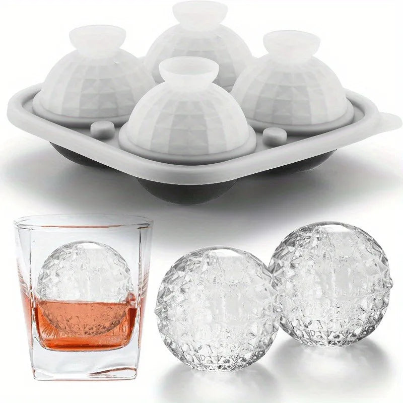 Large Silicone Sphere Ice Mold – Crystal Ball Whiskey Gift