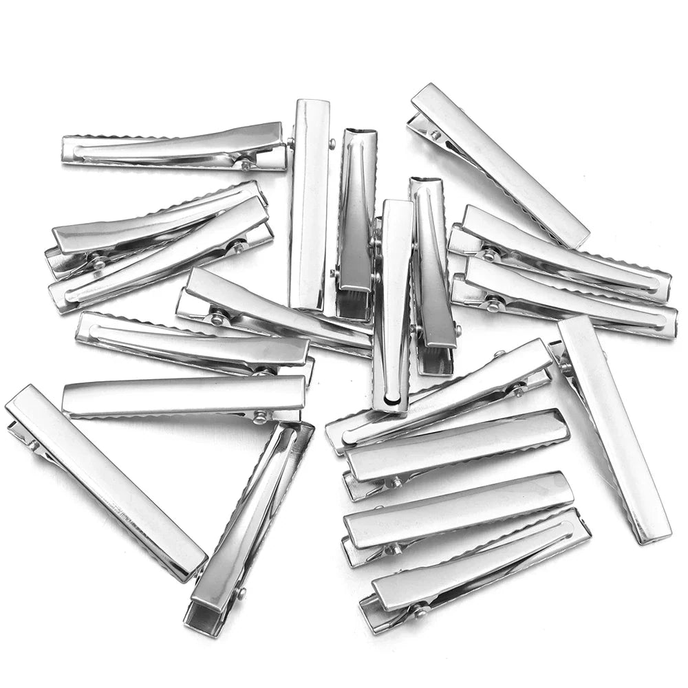 Metal Duckbill Alligator Hair Clips Flat Hairpins 20-50pcs