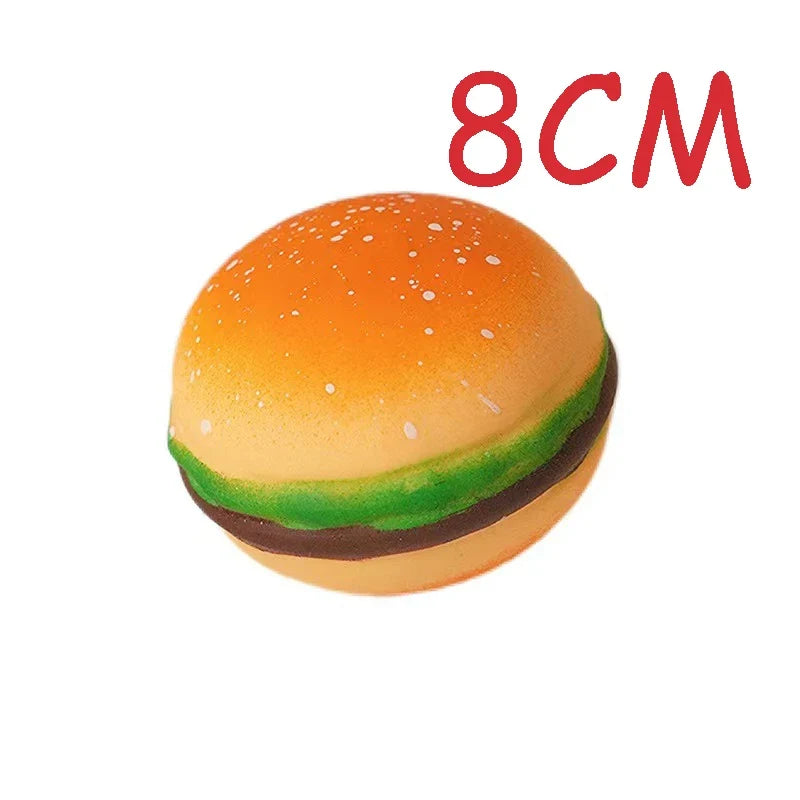 Burger Squishy Slow Rebound Fidget Squeeze Toy – Soft PU Foam