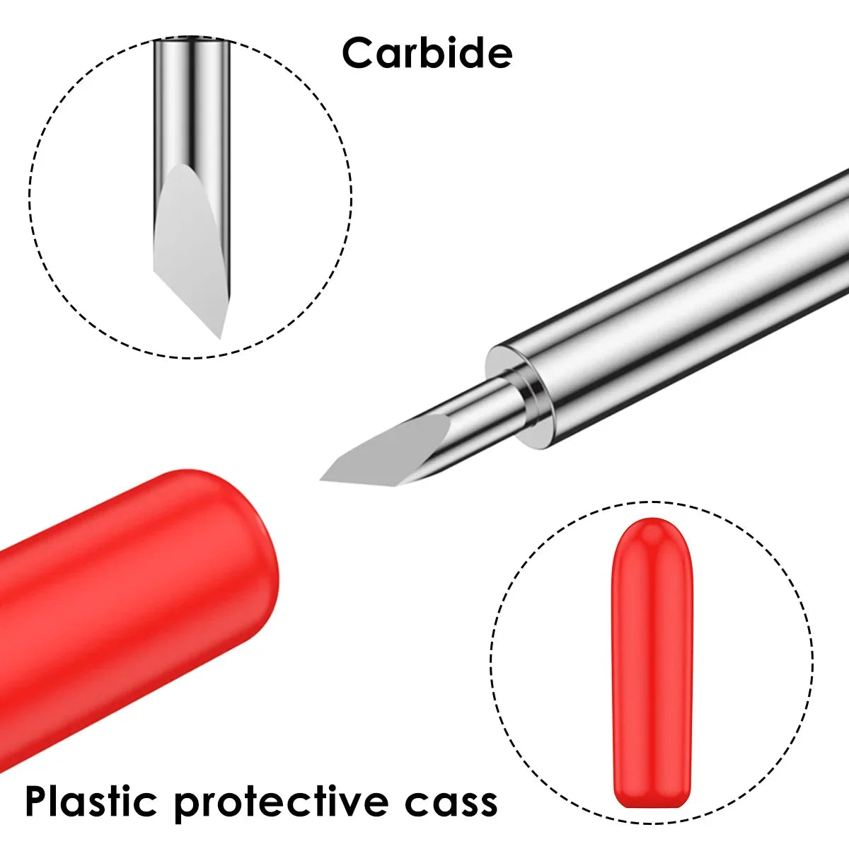 30/45/60° Tungsten Steel Replacement Blades for Cutting Plotters