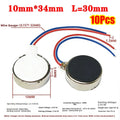 10Pcs DC 3V Micro Flat Coin Button Vibration Motors Self-Adhesive