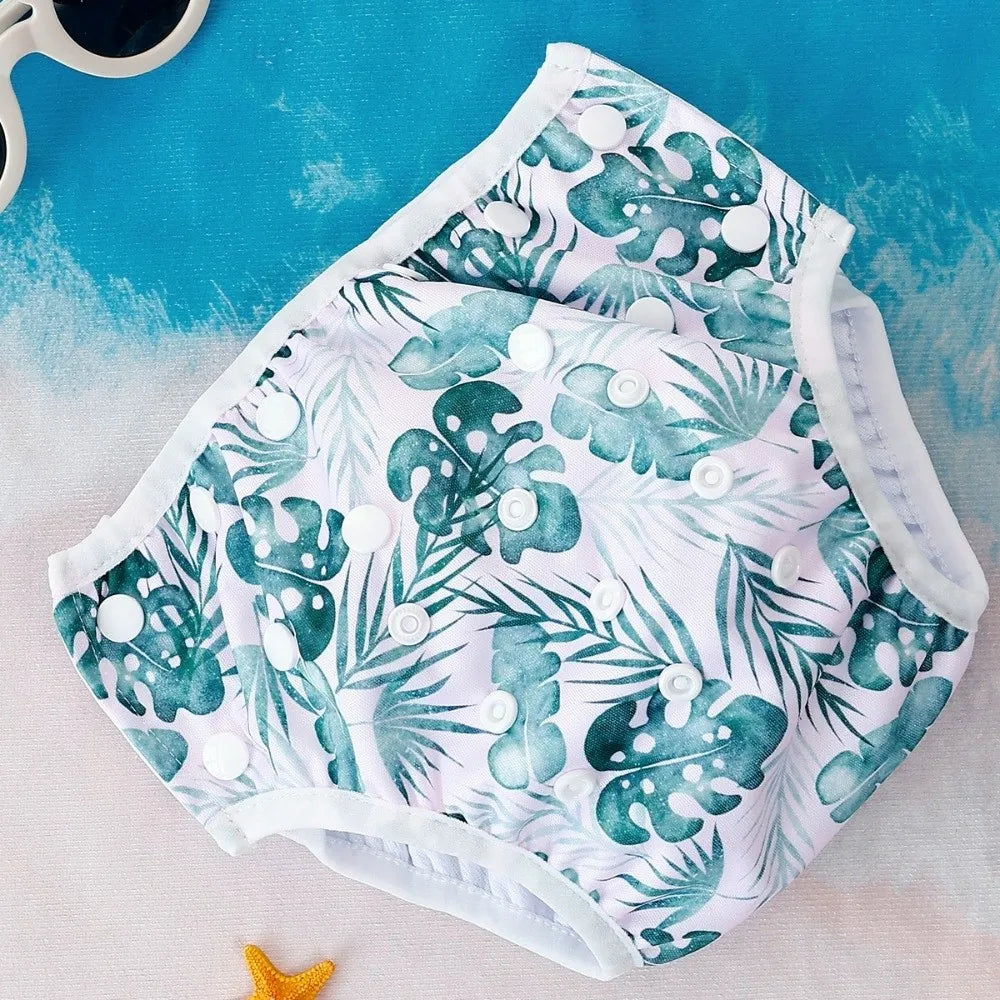Reusable Swim Diaper – Adjustable Snap Waterproof Baby Pants
