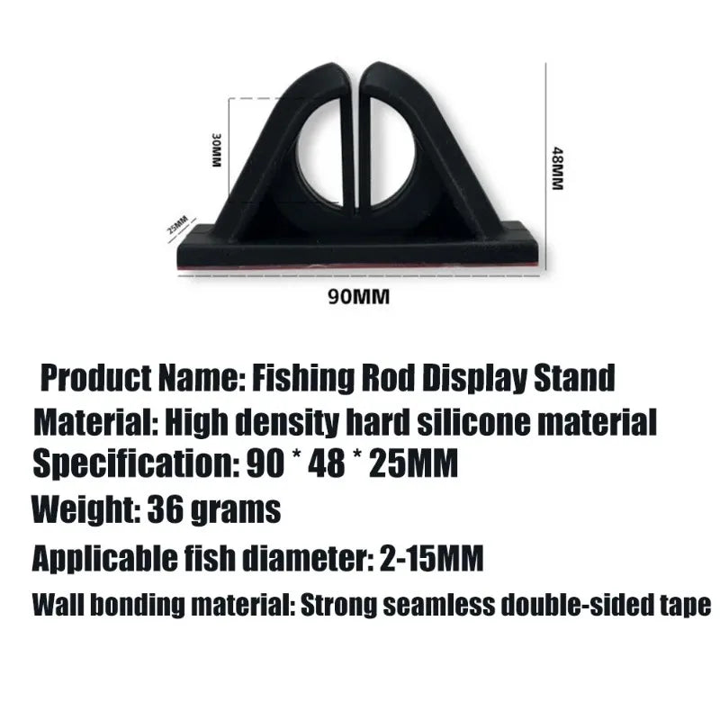 No-Drill Silicone Fishing Rod Holder – Strong & Durable