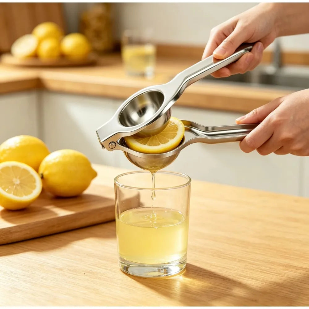 2-Piece Stainless Steel Lemon Squeezer & Citrus Juicer Set