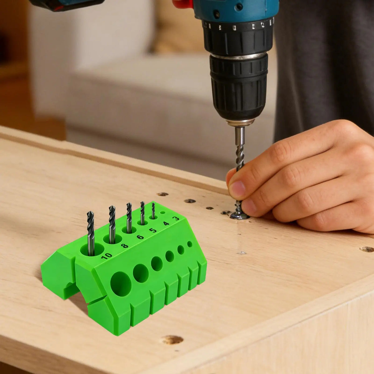 3D Printed Drill Guide Block – 45° & 90° Angle Bit Jig