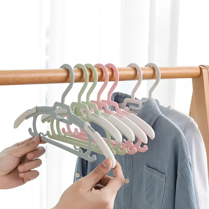 10-Pack Kids Non-Slip Telescopic Clothes Hangers | Baby Rack