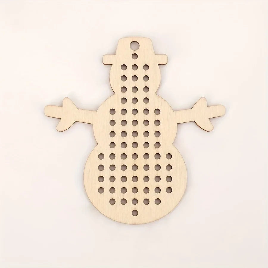 Animal Shape Wooden Embroidery Blanks – Pre-Drilled Cross Stitch