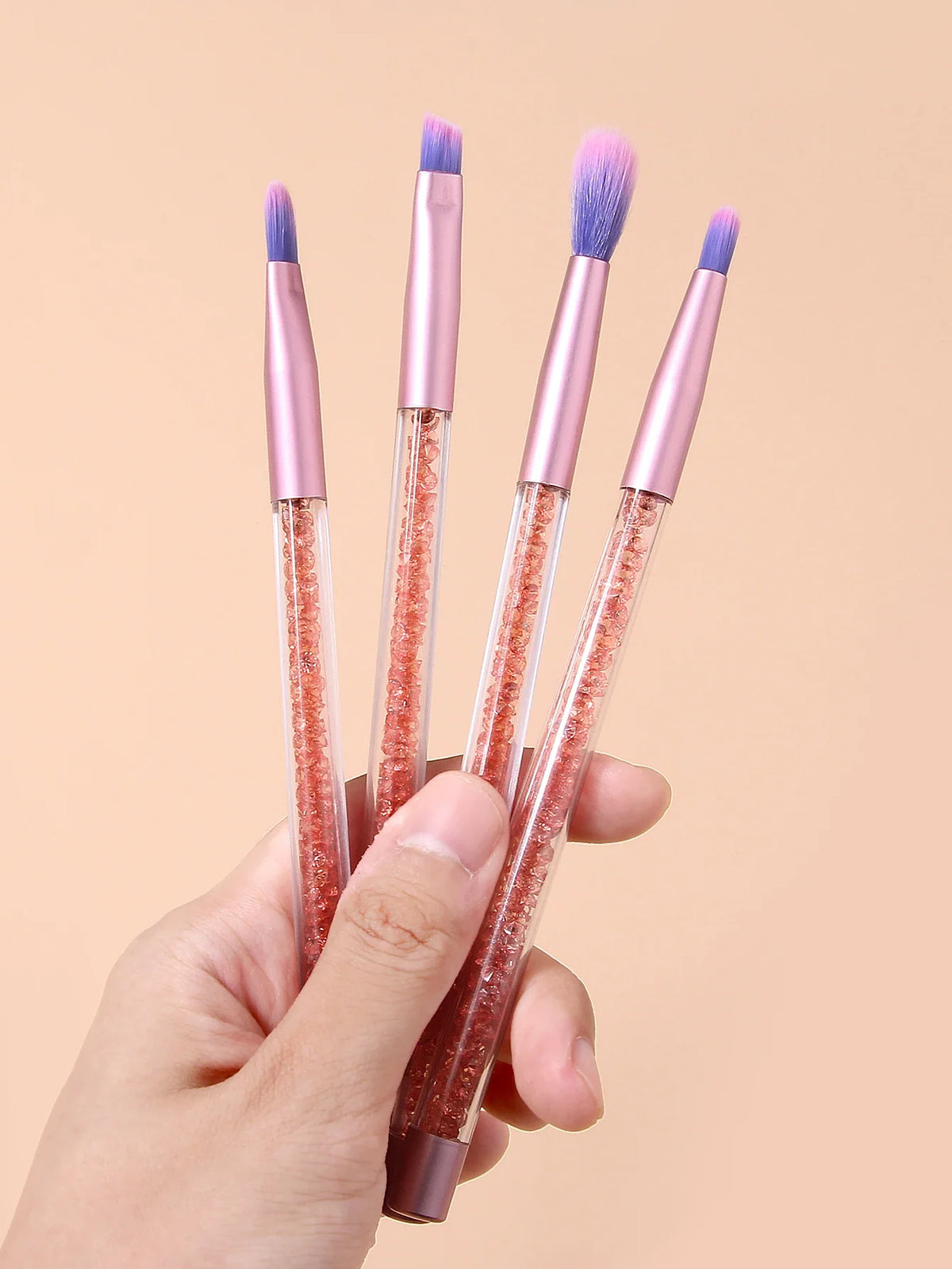 4PCS Makeup Brush Set – Highlighter, Eyebrow, Concealer & Eyeshadow