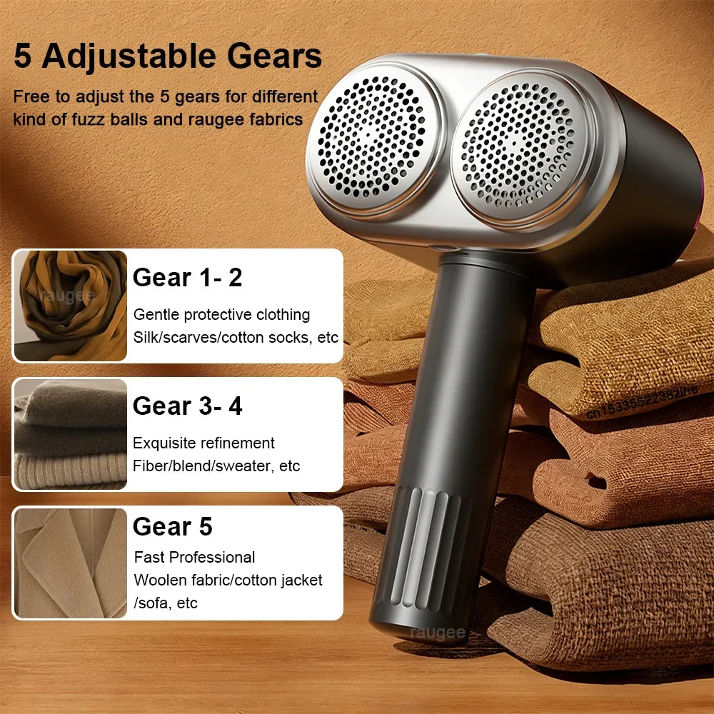 Raugee Electric Fabric Shaver – USB Rechargeable Lint Remover