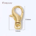 18K Gold Plated Oval Spring Clasp | DIY Jewelry Connector