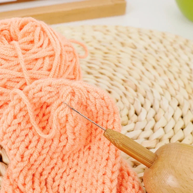 Bamboo Darning Egg – Wooden Mending Tool for Socks & Clothes