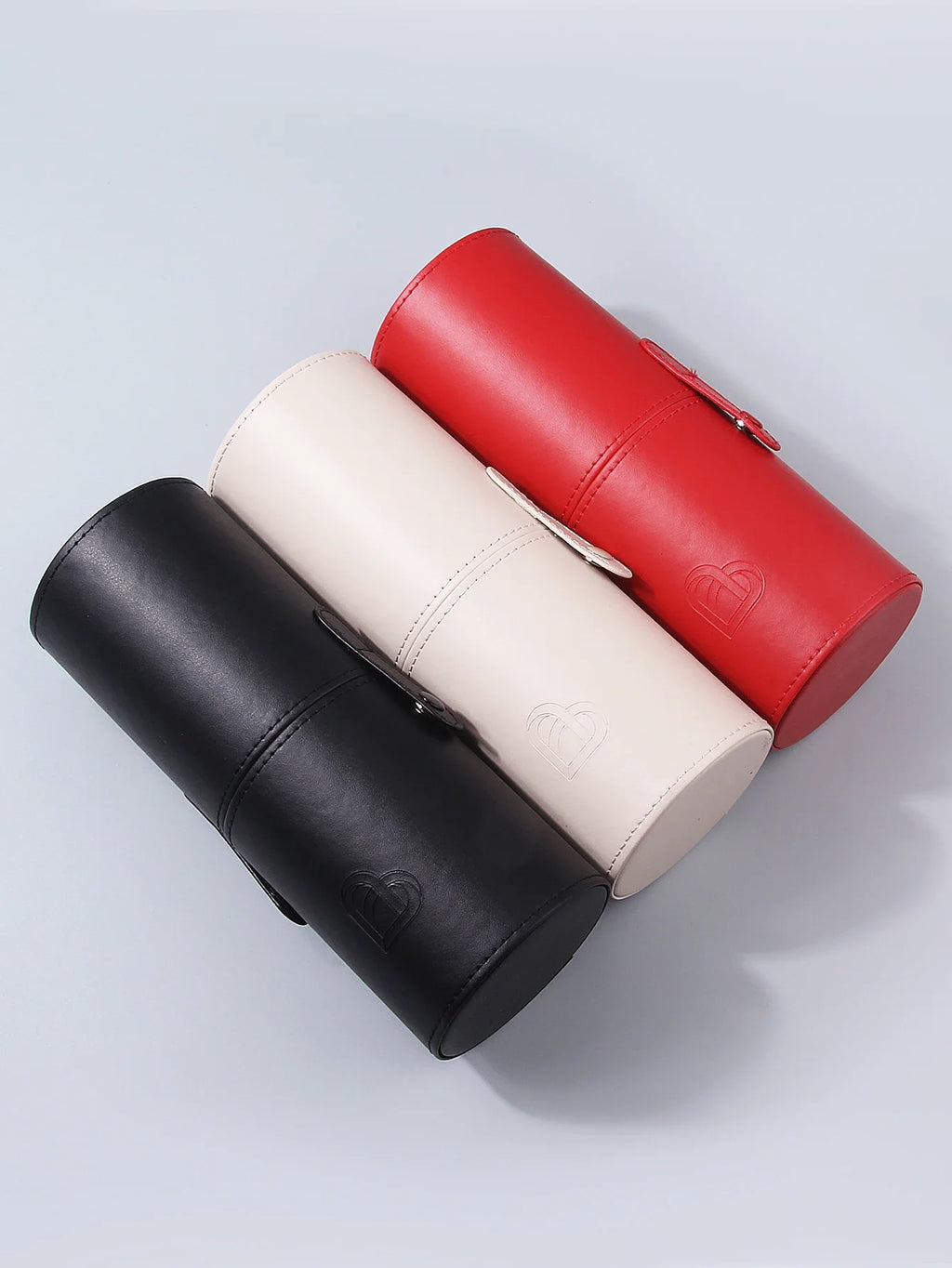 PU Leather Makeup Brush Holder – Large-Capacity Storage Bucket