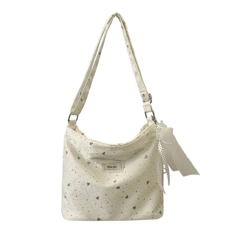 Bowknot Tote Bag – Aesthetic Crossbody Handbag for Women