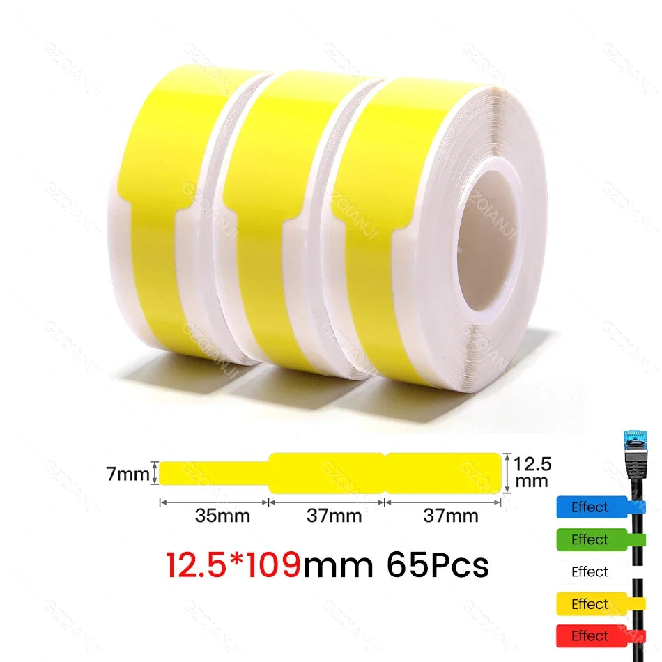 Niimbot Thermal Cable Label Stickers – Waterproof Self-Adhesive Tags