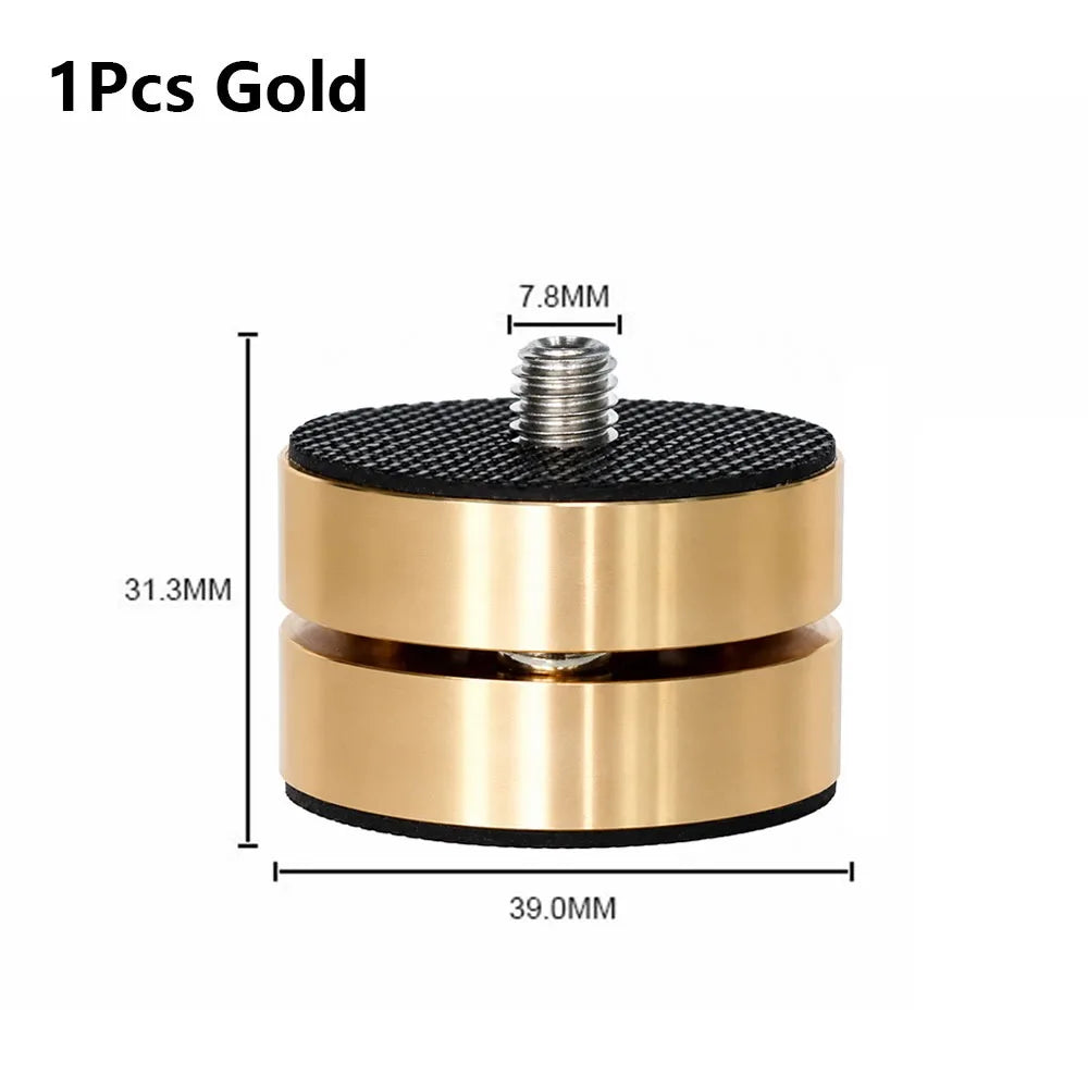 HiFi Audio Isolation Feet – CNC Aluminum Alloy Speaker Foot Pad