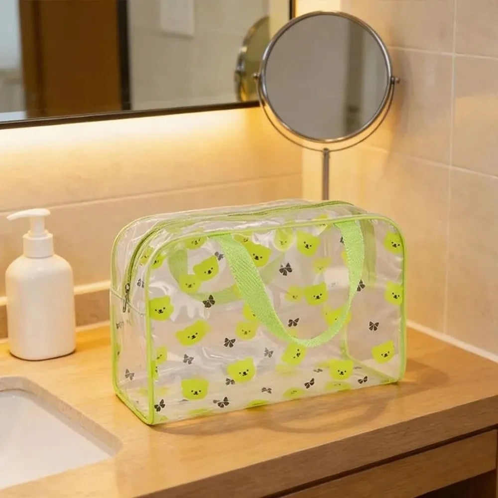 Portable Large Capacity PVC Waterproof Toiletry & Cosmetic Bag