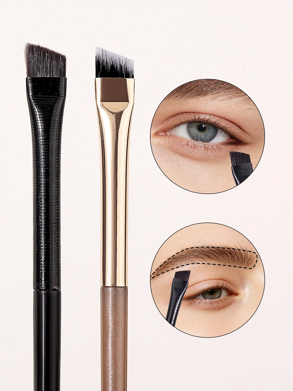 Ultra Thin Blade Eyeliner & Eyebrow Brush Set – 6 Pcs