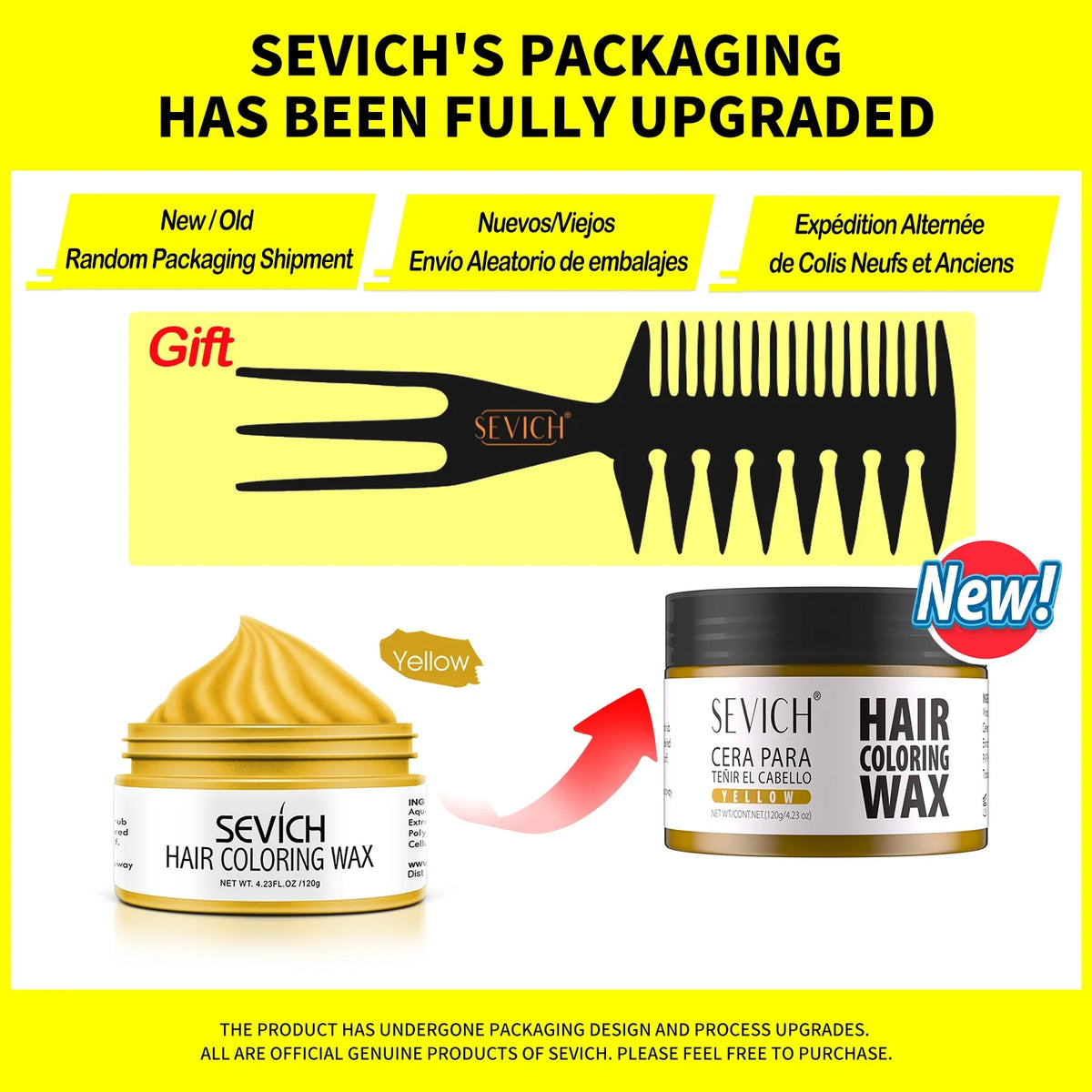 SEVICH Temporary Hair Colour Wax – Hair, Beard & Brow Dye