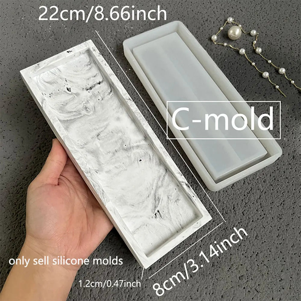 Wave Silicone Mold – Candle Holder, Trinket Tray & Incense Dish