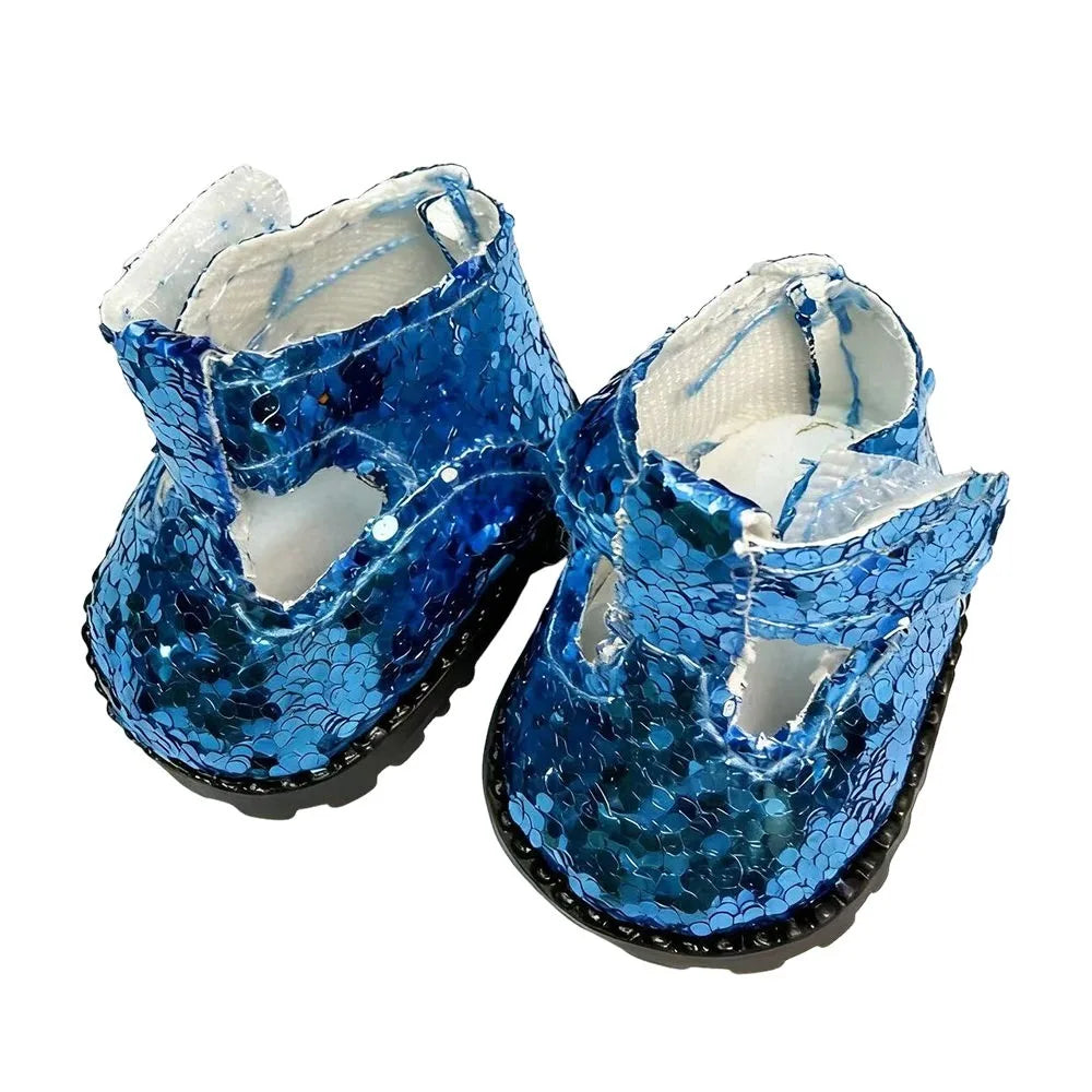 Miniature Sequin Doll Shoes 3.5cm | 1/6 Scale Dress-Up Gift