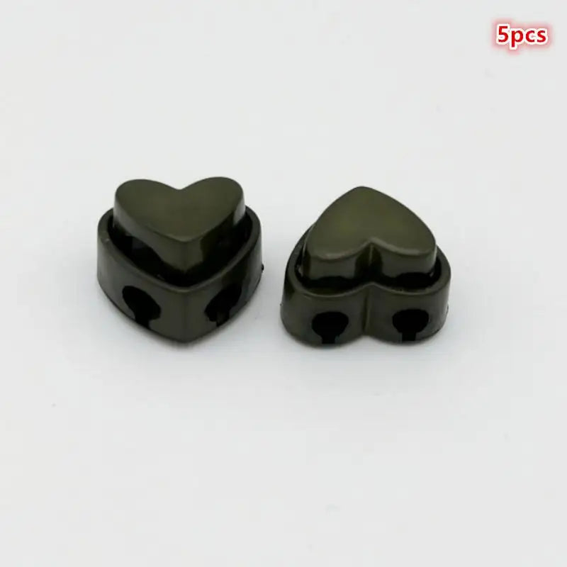 5pcs Heart-Shaped Cord Locks Spring Toggle Stoppers – 5 Pack