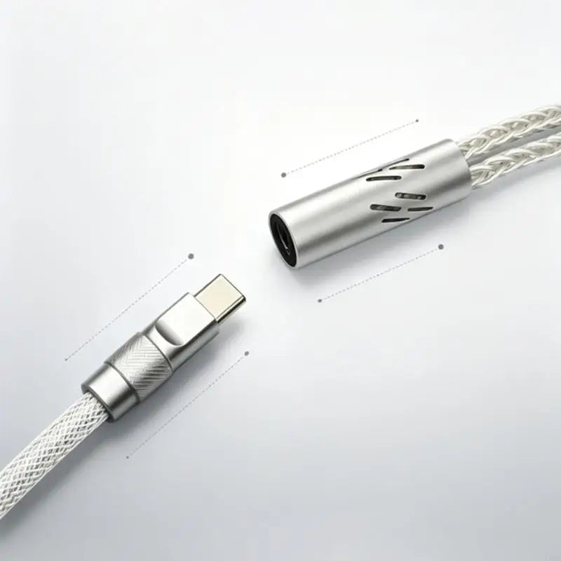 USB-C Braided Split Keyboard & Mouse Cable | 150cm Metal Caps