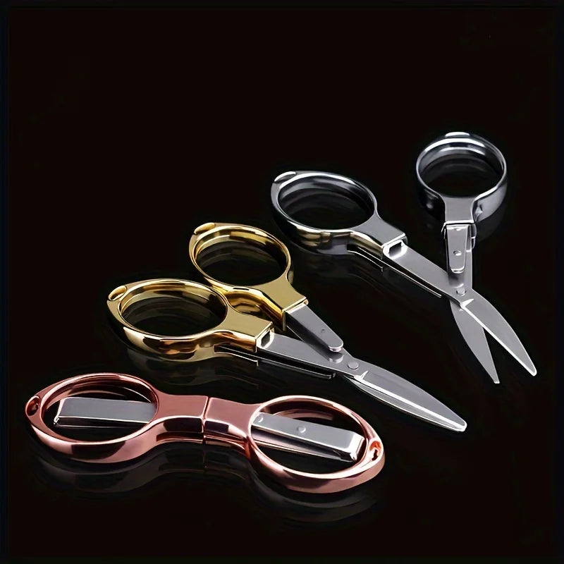 Stainless Steel Folding Scissors – Portable Travel Cutting Tool