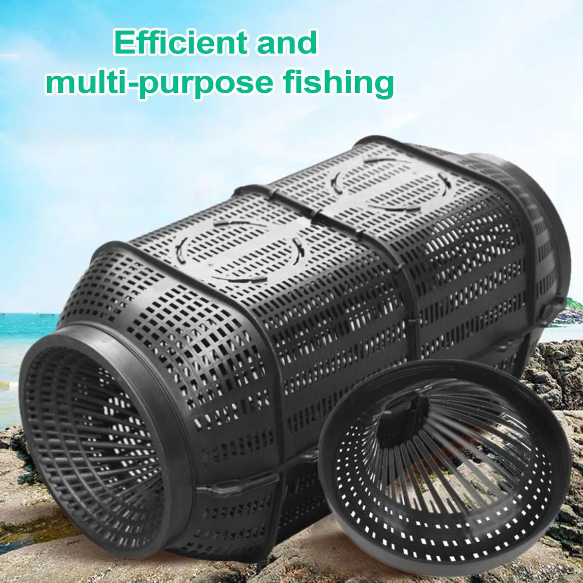 Portable Fish Trap Cage – Eel Shrimp Crab Crayfish Lobster