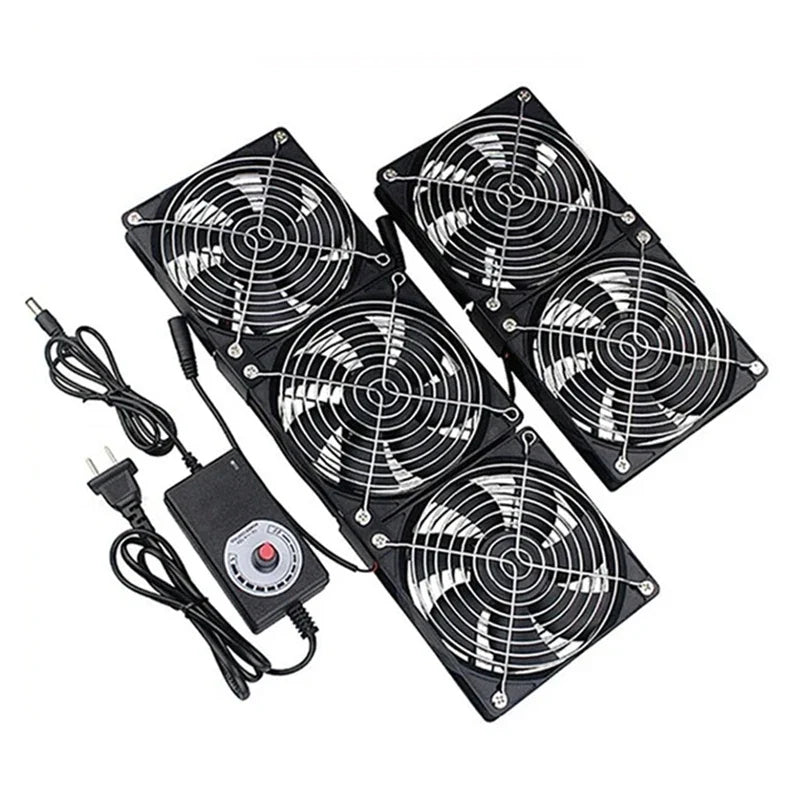 12cm 220V/12V Exhaust Cooling Fan with Controller | Server GPU
