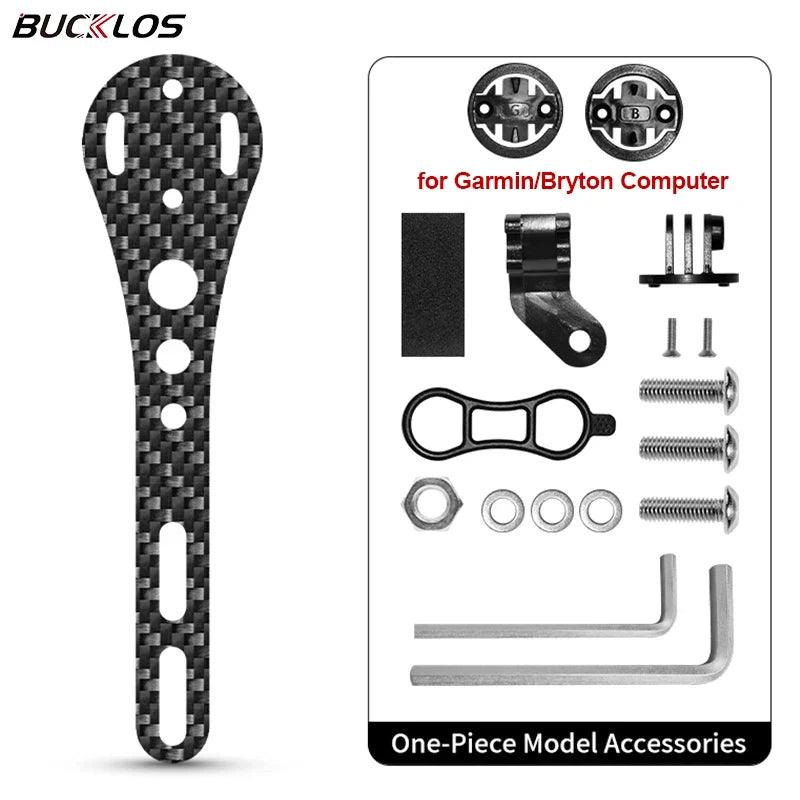 BUCKLOS Carbon Fiber Bike Computer Mount GPS Bracket