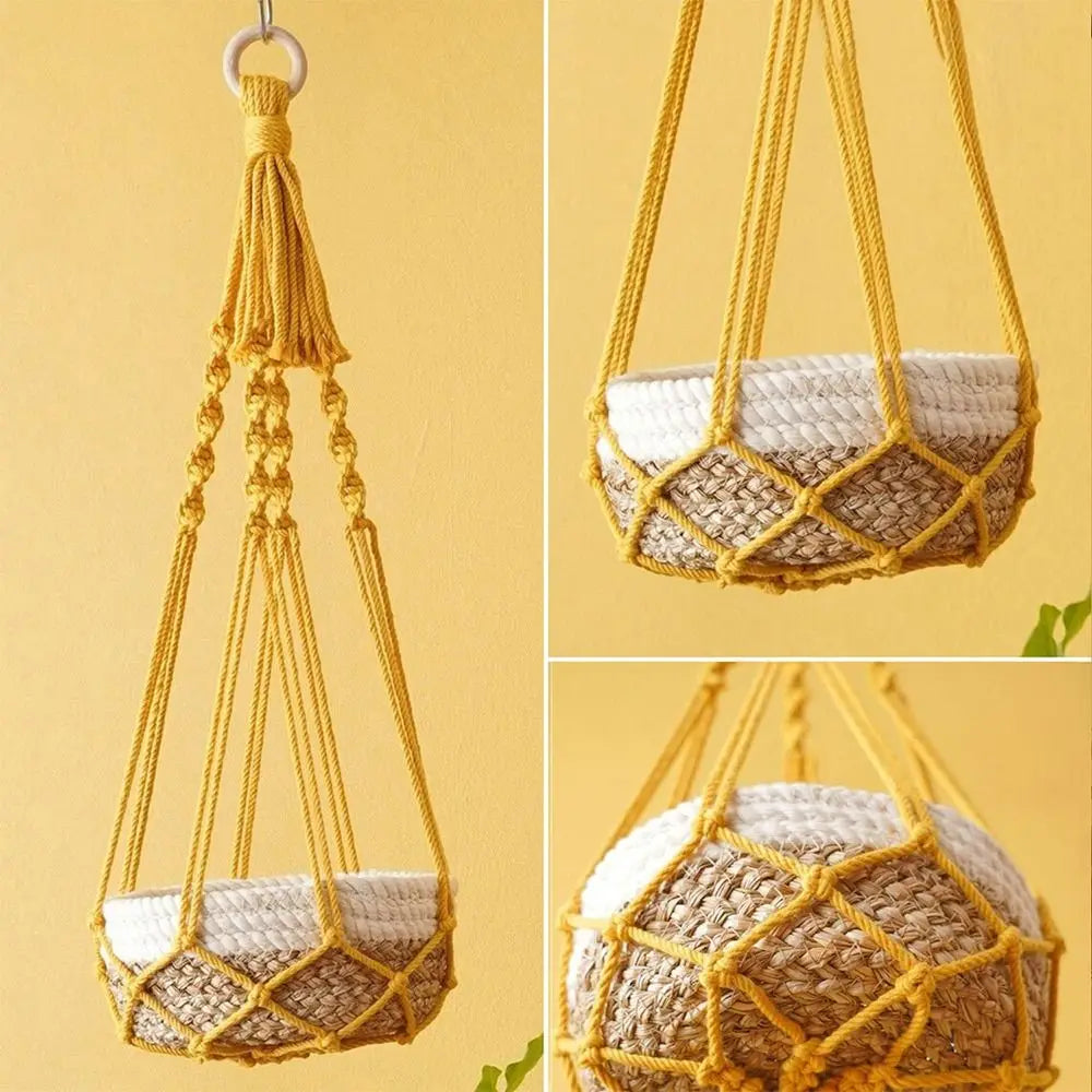 Macrame Plant Hanger Cotton Rope – Indoor & Balcony Décor