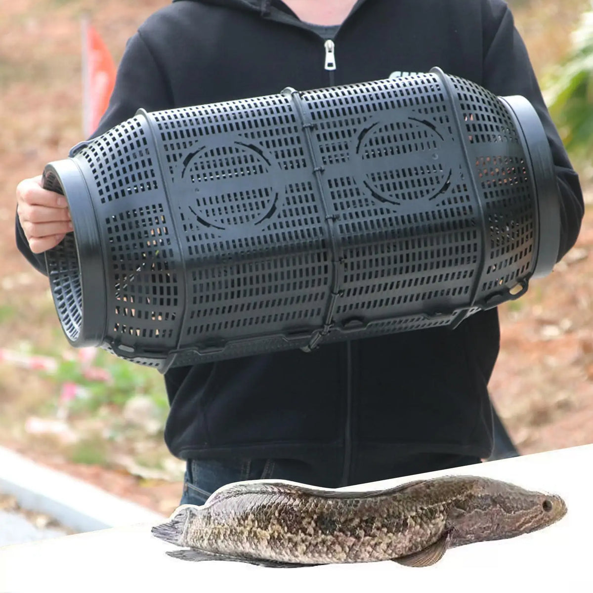 Portable Fish Trap Cage – Eel Shrimp Crab Crayfish Lobster