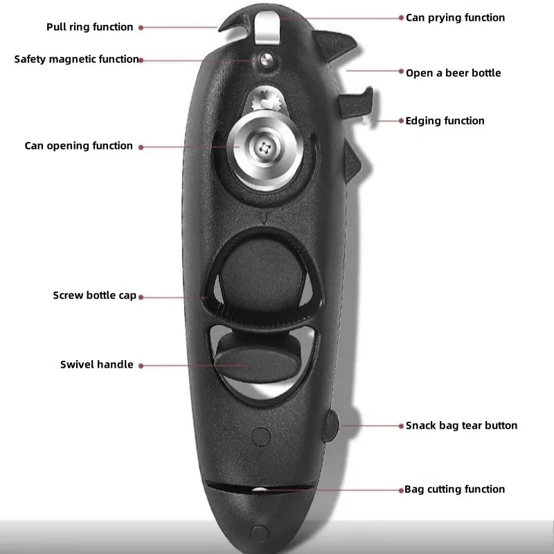 8-in-1 Multifunction Can, Bottle & Jar Opener – Kitchen Tool