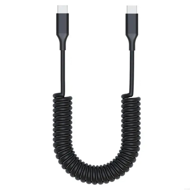 Retractable USB-C to USB-C Cable – PD 60W & 480Mbps Data