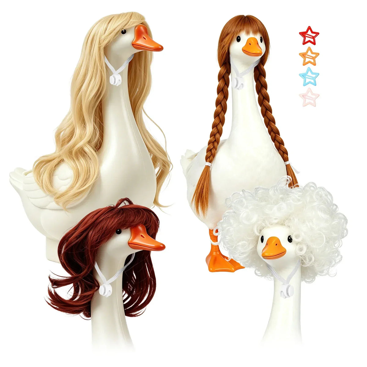 Porch Goose Wig Set 3/4/5 Pcs – Fits 17–23 Inch Statues