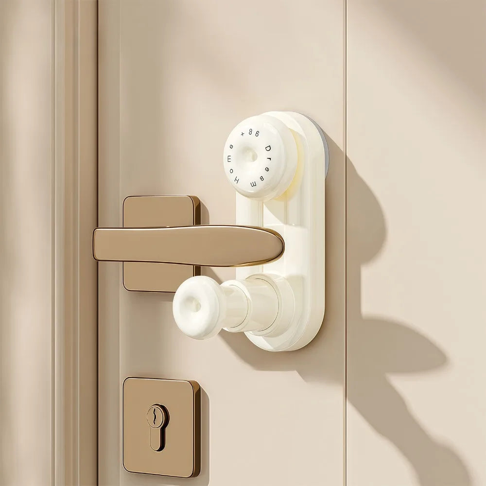 Suction Cup Door Security Stopper – 3-Gear Child Safety Lock