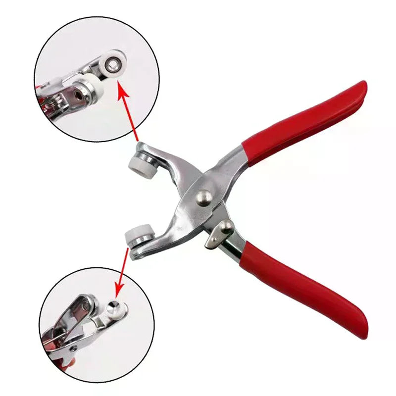 Metal Snap Fastener Kit with Pliers Press Tool for Sewing