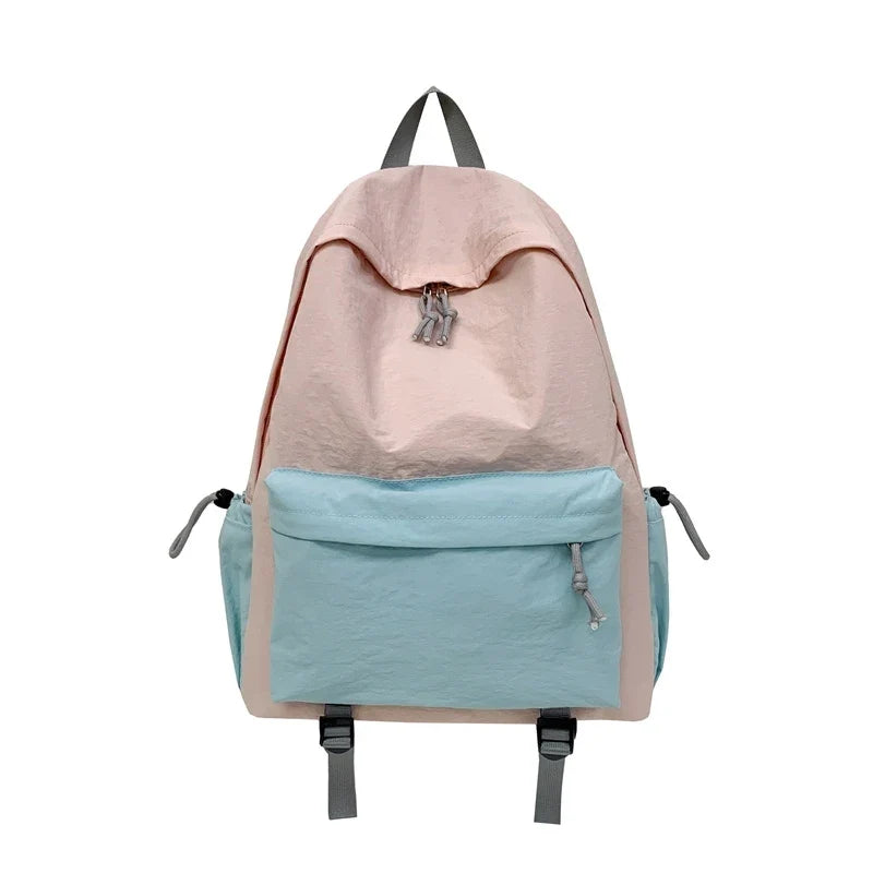 Nixie Girls Patchwork Backpack – Stylish School Shoulder Bag
