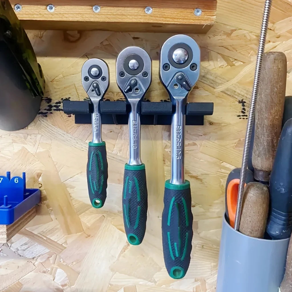 Ratchet Wrench Storage Rack – Wall-Mounted Tool Organizer