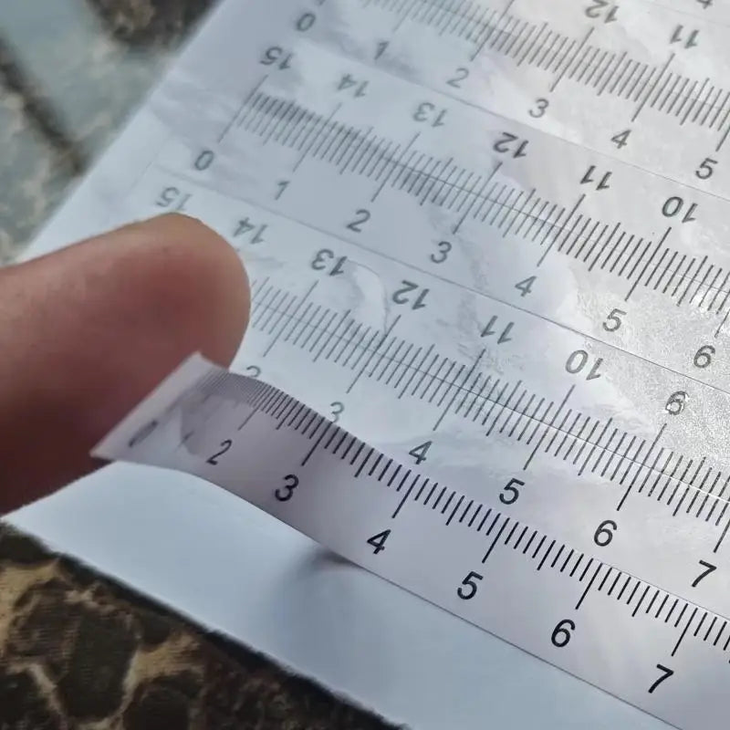 10-Piece Self-Adhesive Ruler Set | PVC Measuring Stickers