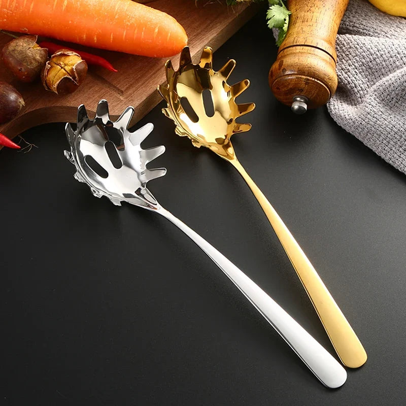 Stainless Steel Noodle Spoon Pasta Server & Food Strainer