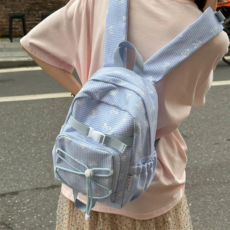 Women's Large Capacity Bowknot Nylon Backpack – Work & School