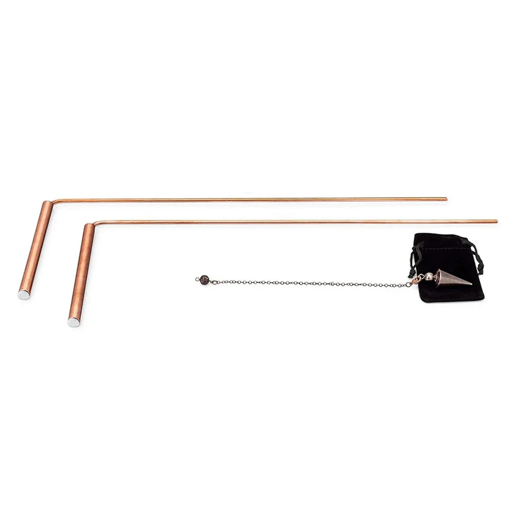 99.9% Pure Copper Dowsing Rods – Divination & Treasure Kit