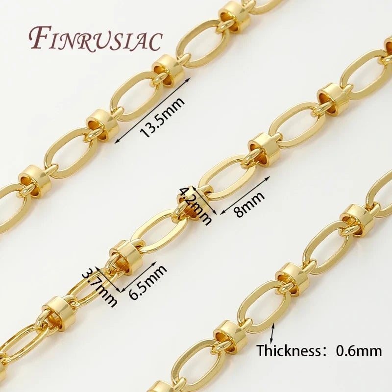 18K Gold Plated Brass Chain – DIY Necklace Jewelry Making