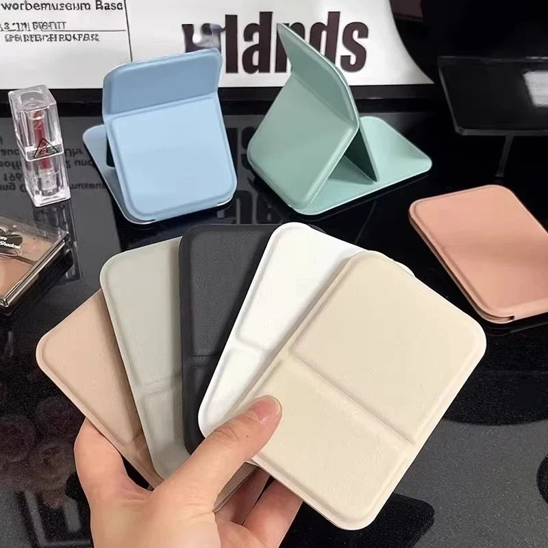 Portable Folding HD Makeup Mirror with Desktop Stand – Mini Travel