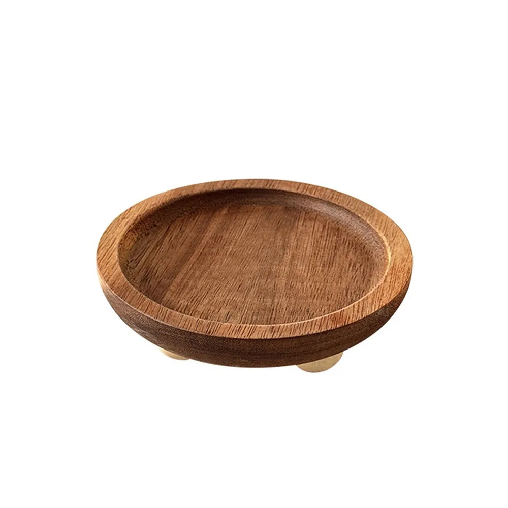 Wood Jewellery Display Tray – Round & Oval Pedestal Stand