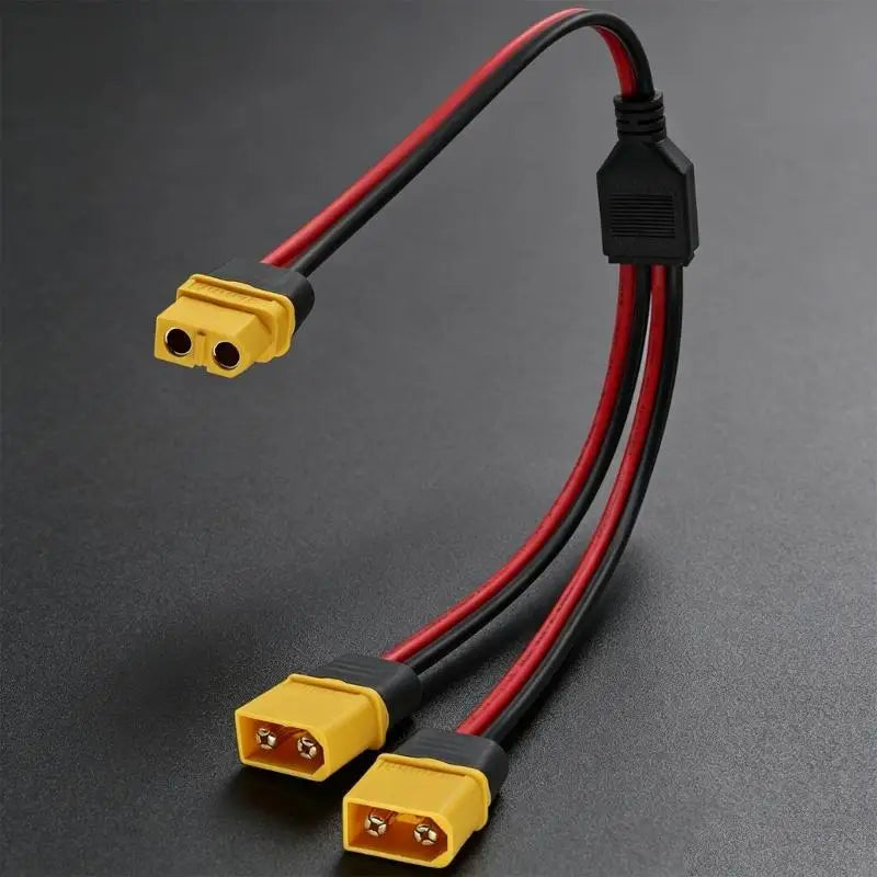 XT60 Y Splitter Cable 1 Female to 2 Male 20cm Power Wire
