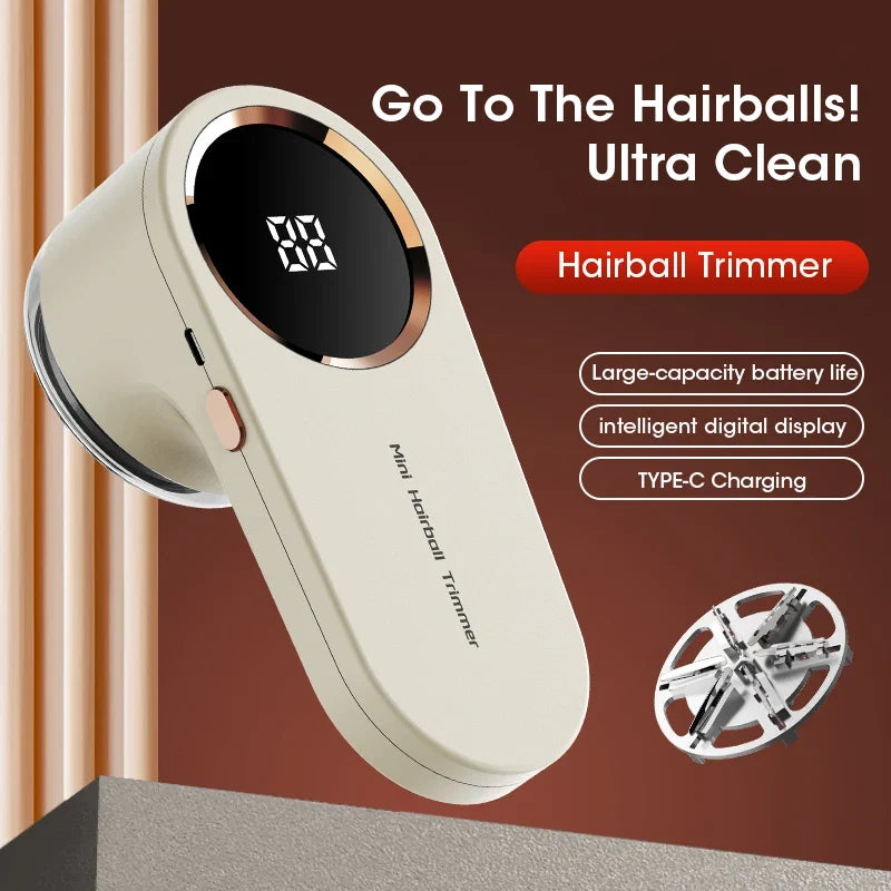 USB Rechargeable LED Fabric Shaver & Lint Remover for Sweaters