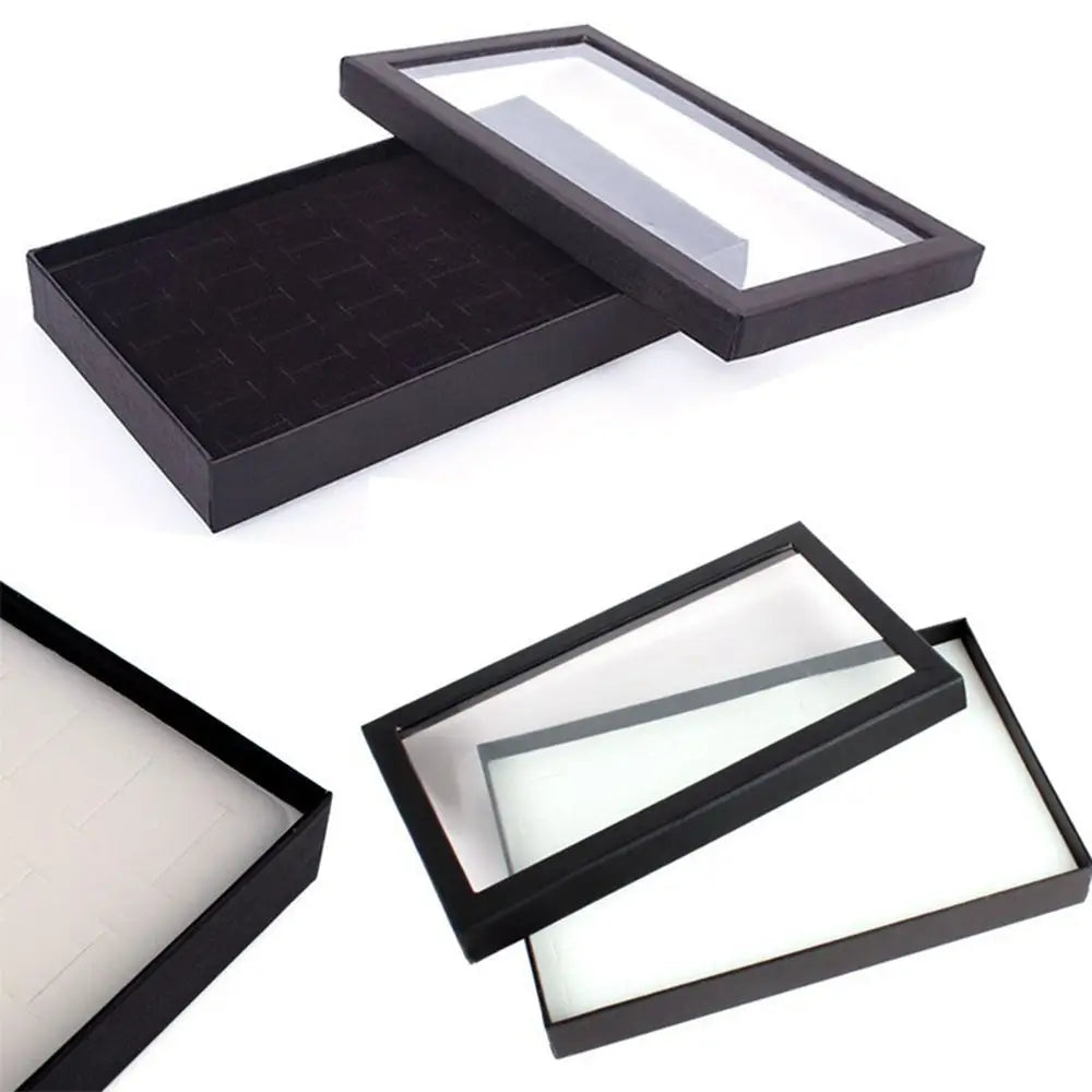 36-Slot Jewelry Organizer Box – Ring & Ear Stud Display Case